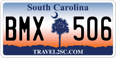 SC license plate BMX506