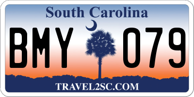SC license plate BMY079