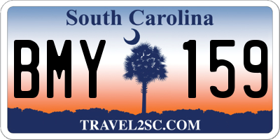 SC license plate BMY159