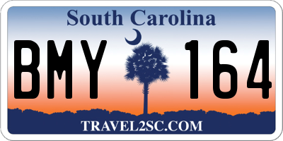 SC license plate BMY164