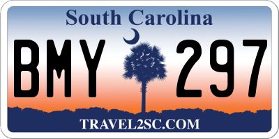 SC license plate BMY297