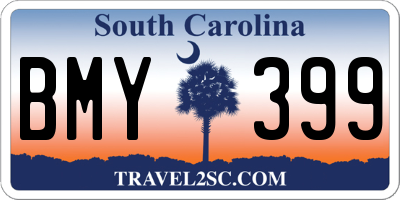 SC license plate BMY399