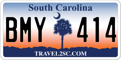 SC license plate BMY414
