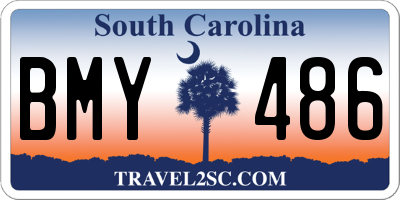 SC license plate BMY486