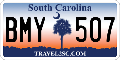 SC license plate BMY507