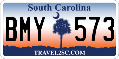 SC license plate BMY573