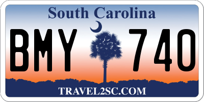 SC license plate BMY740