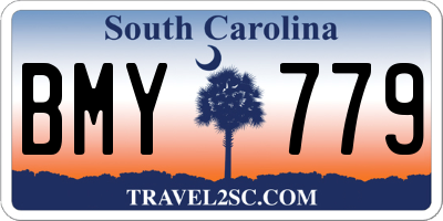 SC license plate BMY779