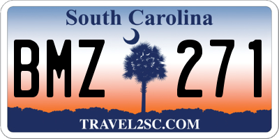 SC license plate BMZ271