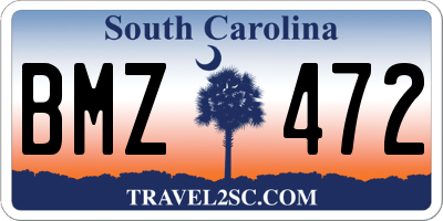 SC license plate BMZ472