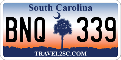 SC license plate BNQ339