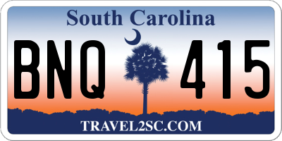 SC license plate BNQ415