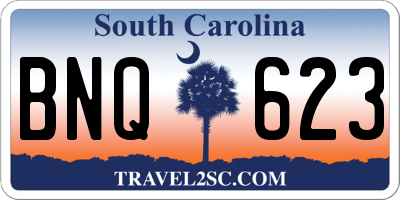 SC license plate BNQ623