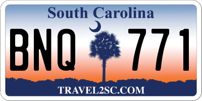 SC license plate BNQ771