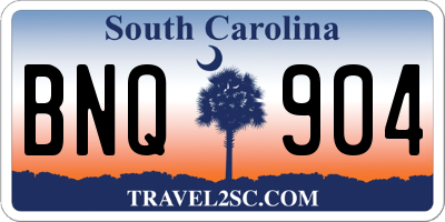 SC license plate BNQ904