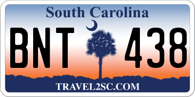 SC license plate BNT438