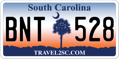 SC license plate BNT528
