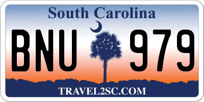 SC license plate BNU979