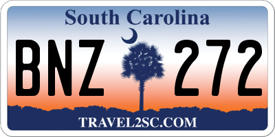 SC license plate BNZ272