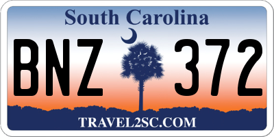 SC license plate BNZ372