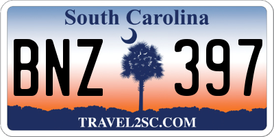 SC license plate BNZ397