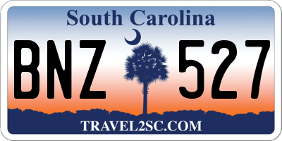 SC license plate BNZ527