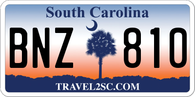 SC license plate BNZ810