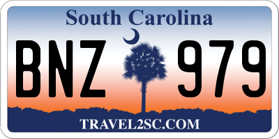 SC license plate BNZ979