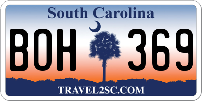 SC license plate BOH369
