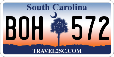 SC license plate BOH572