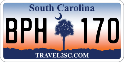 SC license plate BPH170