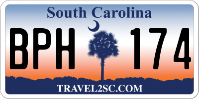 SC license plate BPH174