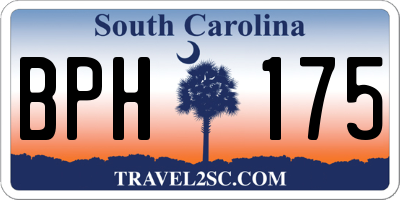 SC license plate BPH175