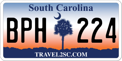SC license plate BPH224