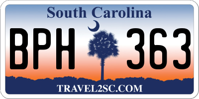 SC license plate BPH363