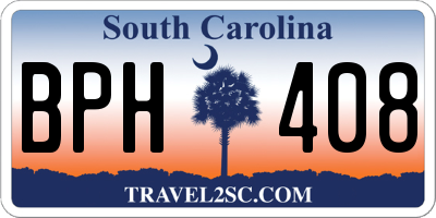 SC license plate BPH408