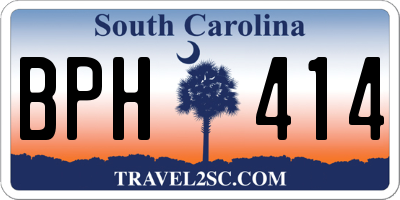 SC license plate BPH414