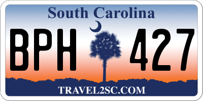 SC license plate BPH427