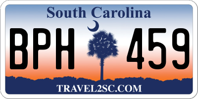 SC license plate BPH459