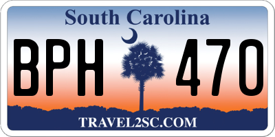 SC license plate BPH470
