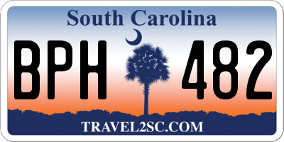 SC license plate BPH482
