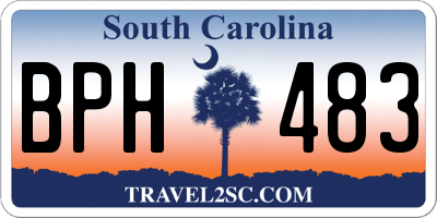 SC license plate BPH483