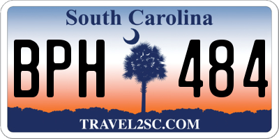 SC license plate BPH484