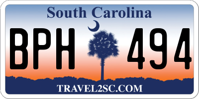 SC license plate BPH494