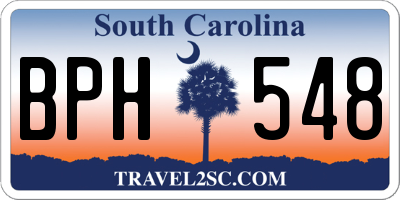 SC license plate BPH548