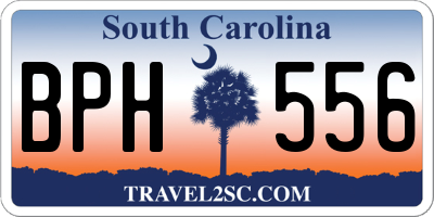 SC license plate BPH556