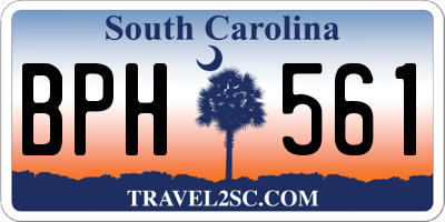 SC license plate BPH561