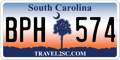 SC license plate BPH574