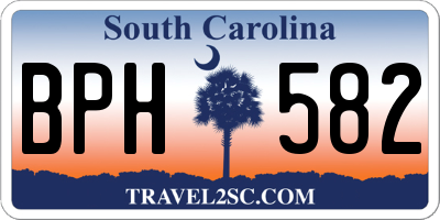 SC license plate BPH582