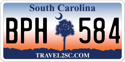 SC license plate BPH584